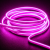 Fioletowy Neon Flex LED 24V IP67 – nowoczesna taśma świetlna o jednolitej linii światła, idealna do dekoracyjnych aranżacji wnętrz, gaming roomów i stref relaksu.