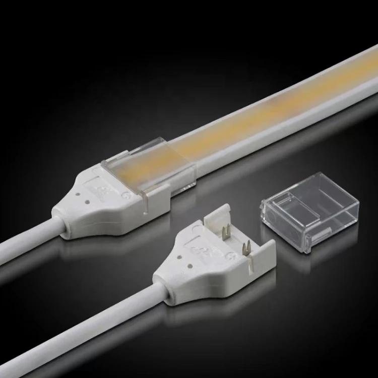 Złączka kątowa do taśm LED COB 10mm IP67 12V/ 24V/ 230V szybki montaż