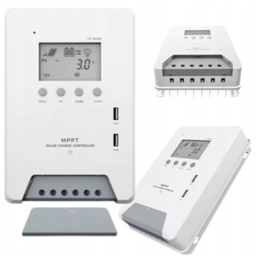 Regulator ładowania MPPT 12V24V do systemów fotowoltaicznych off-grid z wysoką sprawnością i czytelnym wyświetlaczem LCD..png