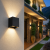 Nowoczesny aluminiowy kinkiet LED 5W z regulowanym kątem świecenia góra–dół.