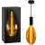 Lampa wisząca loft E27 z bursztynową żarówką LED filament oraz oryginalnym opakowaniem.png