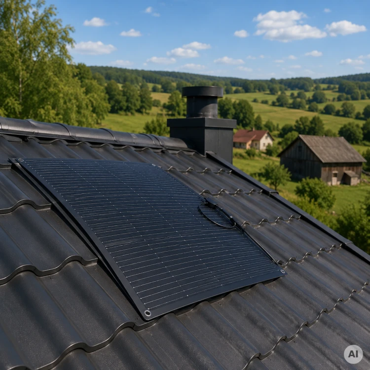 Elastyczny panel słoneczny 200W – wygięta konstrukcja
