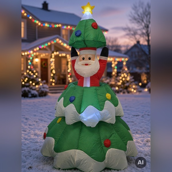Dmuchana choinka z wysuwanym Mikołajem 200 × 130 cm – świąteczna dekoracja LED.jpg