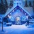 Niebieskie lampki choinkowe 500led 35m z flash 1