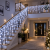 Kurtyna LED sople 500 LED biała zimna 23,8 m do domu i ogrodu