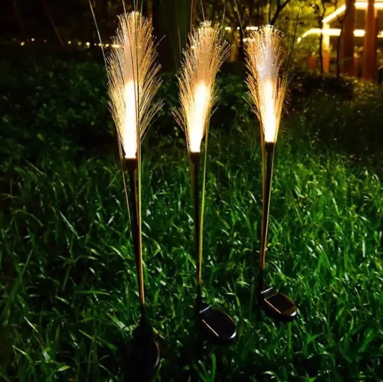 Dekoracyjne lampy solarne trawa pampasowa – ogród