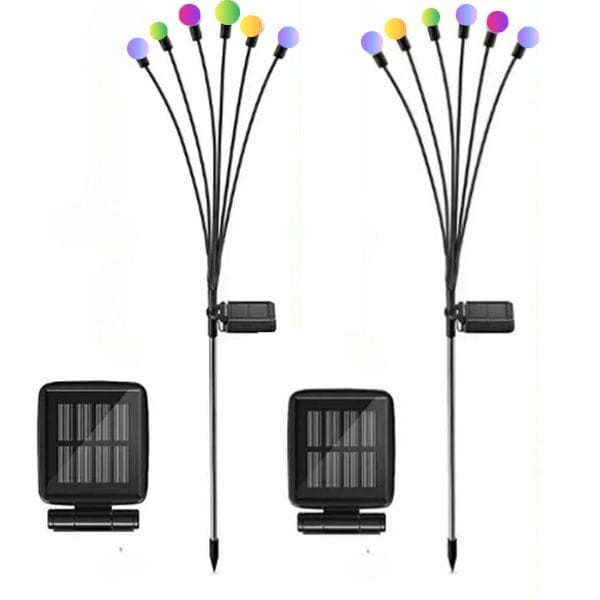 Lampy solarne ogrodowe kulki – zestaw 2 sztuki