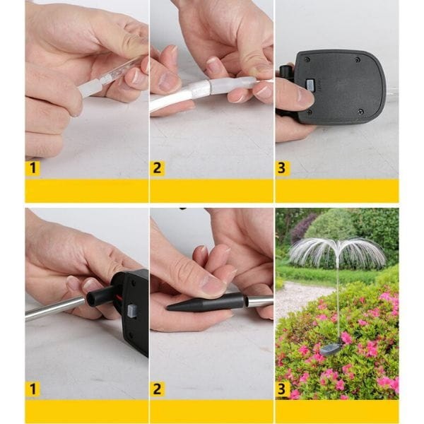 Montaż lampy solarnej MEDUZA – wbijana w ziemię