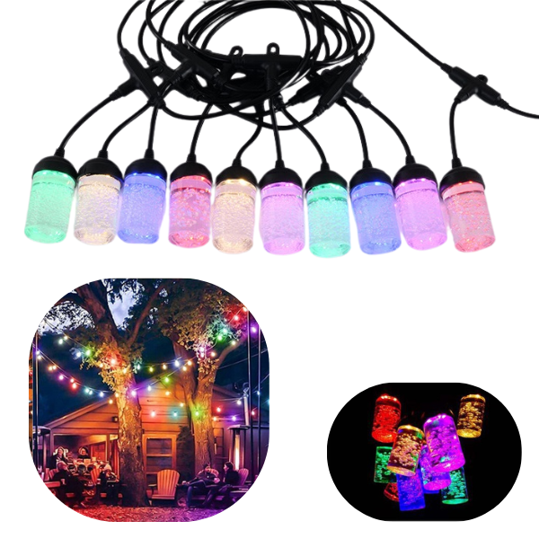 Lampki ogrodowe LED multikolor – efekt RGB
