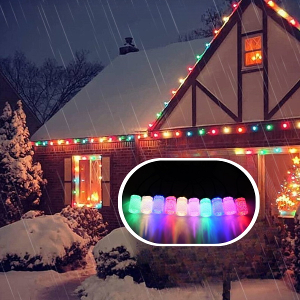 Lampki LED multikolor – zbliżenie kolorów