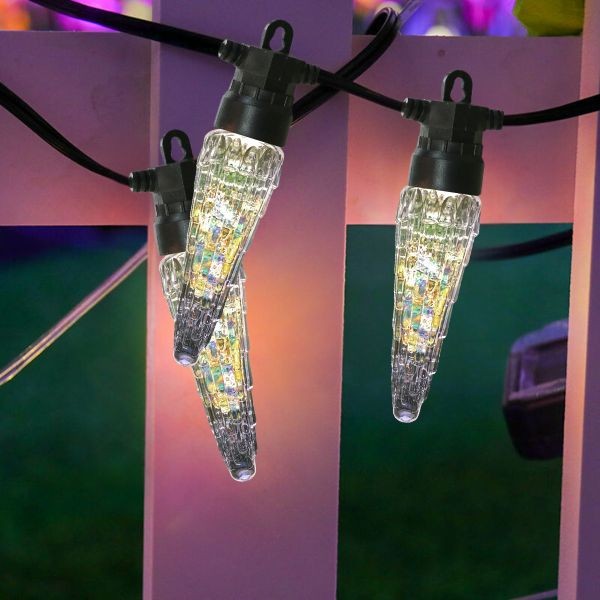 Girlanda ogrodowa LED multikolor – dekoracja nocna