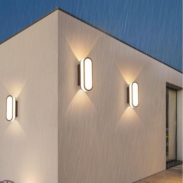 Elewacyjna zewnętrzna aluminiowa Lampa LED kinkiet dom budynek 6