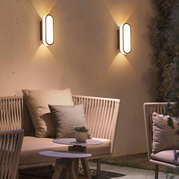 Elewacyjna zewnętrzna aluminiowa Lampa LED kinkiet dom budynek 7