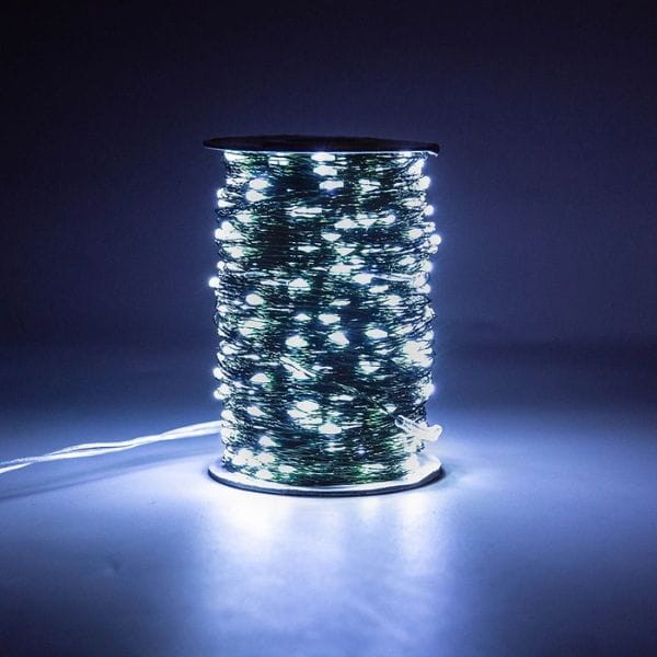 Lampki druciki solarne LED – efekt świetlny