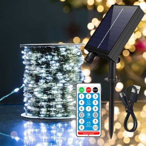Solarne lampki druciki 1000 LED – sterownik