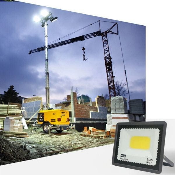 Halogen Lampa naświetlacz Led czujnik ruchu dom ogród warsztat budowa 50w 6