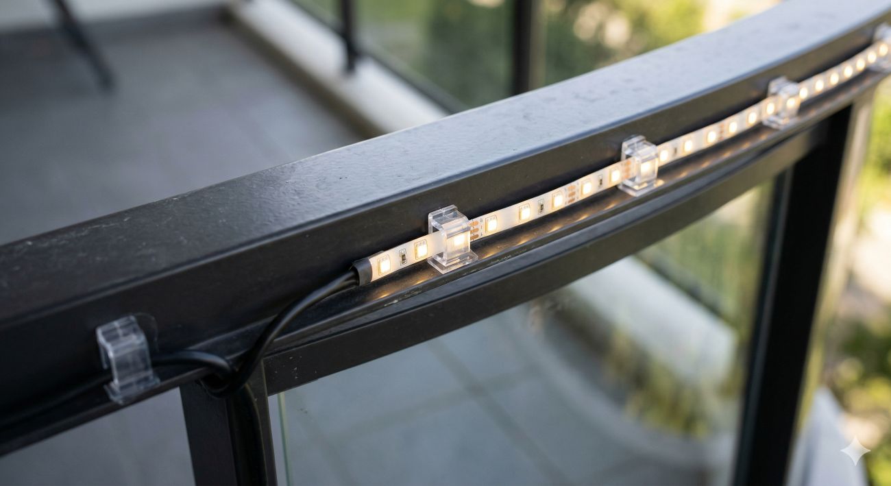 Jak zamontować oświetlenie LED na balkonie bez wiercenia?