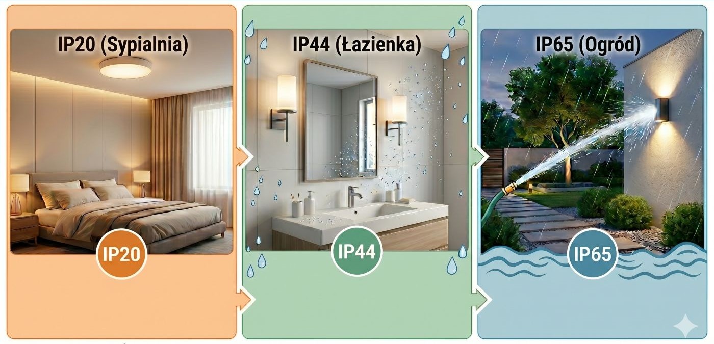 Klasa szczelności IP: Co oznaczają symbole IP20, IP44 i IP65?